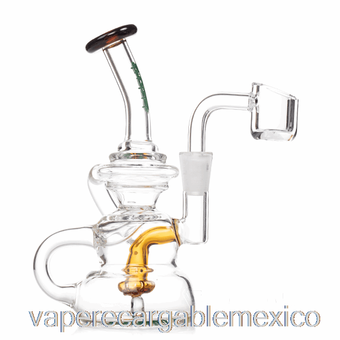 Vape Recargable Exudado Inundación Mini Dab Rig Arena De Mar ámbar (claro / ámbar)
